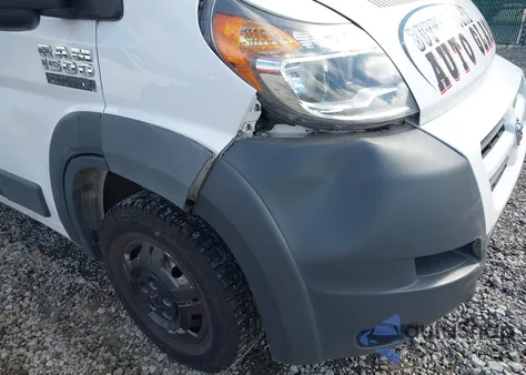 2017 Ram Promaster 1500 Low Roof 136 Wb z USA, uszkodzony, nr VIN 3C6TRVAG2HE517421